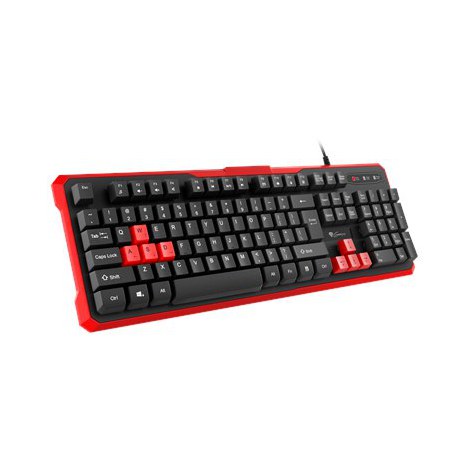 GENESIS RHOD 110 Gaming Keyboard, US Layout, Wired, Red | Genesis | RHOD 110 | Gaming keyboard | US | Wired | Red, Black | 1.7 m - 2